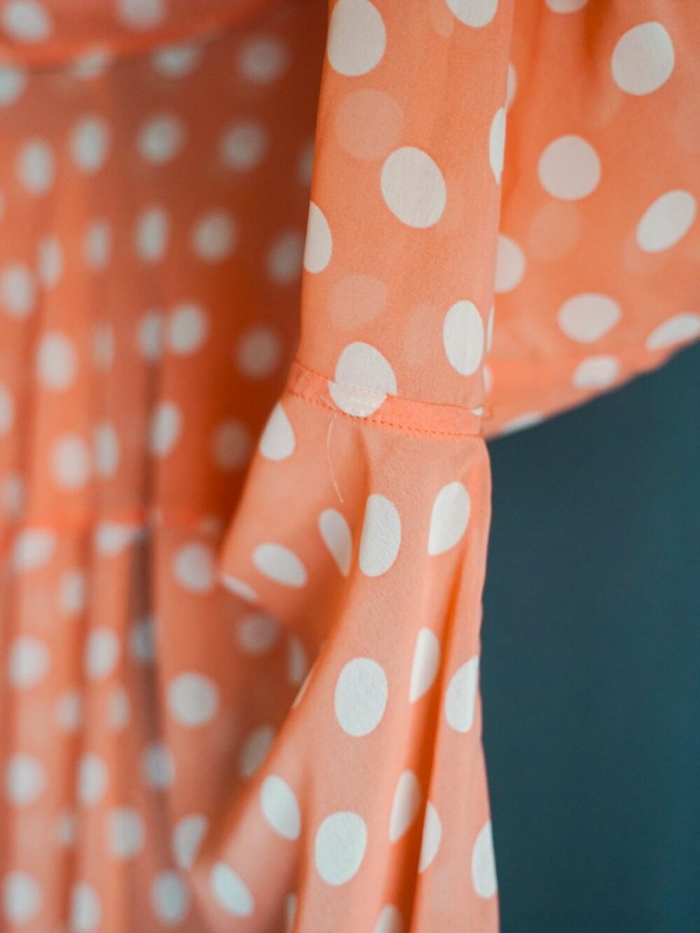 Free People Polka Dot Shirt Women's Large Sheer Button Down Long Sleeve - Picture 10 of 13